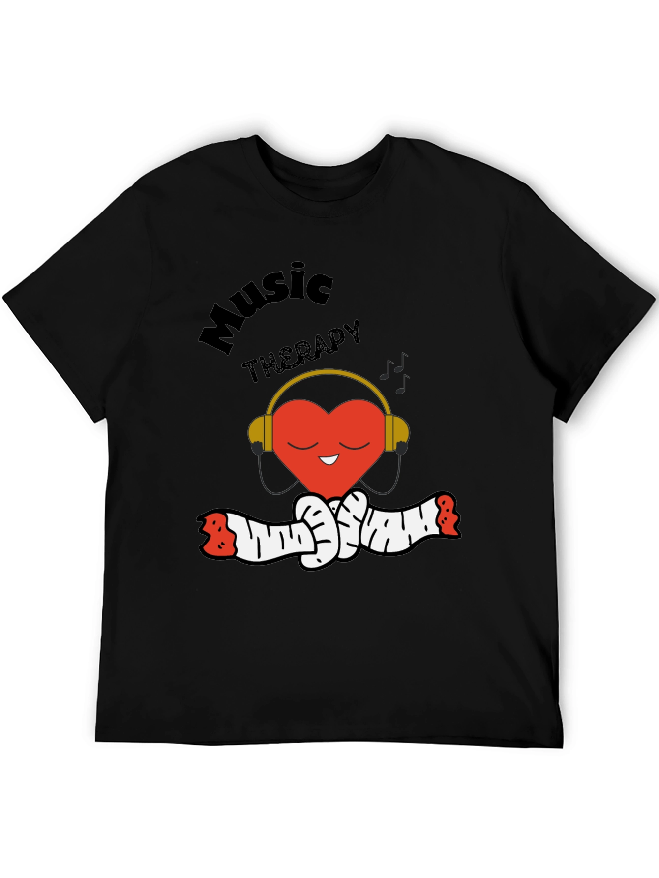 Music Therapy Heart Graphic Tee