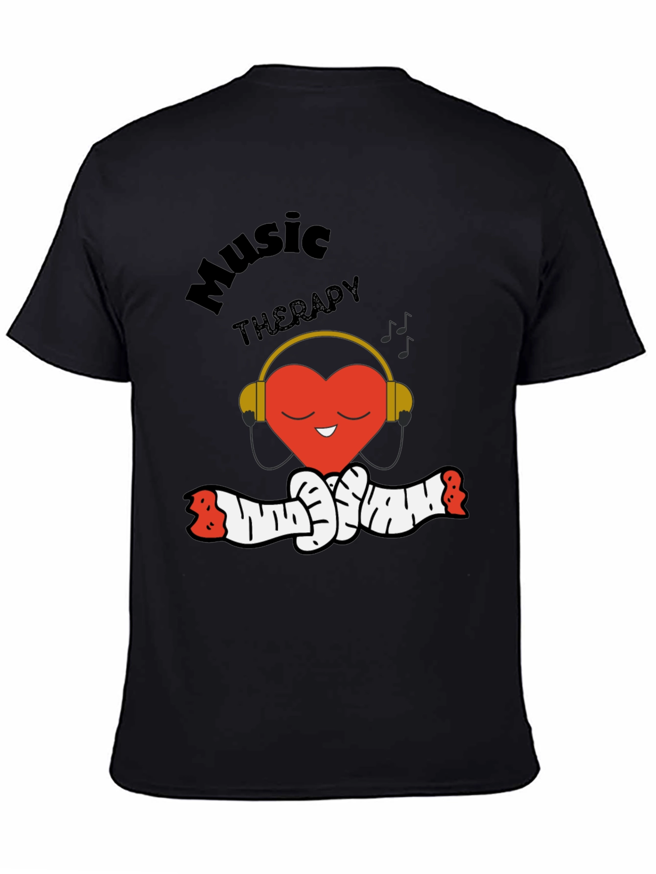 Music Therapy Heart Graphic Tee
