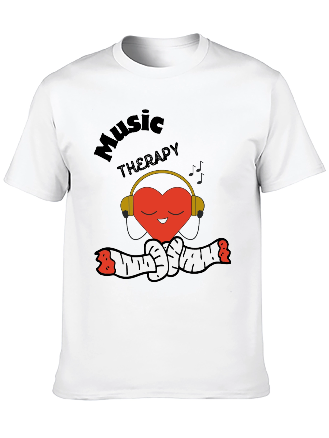 Music Therapy Heart Graphic Tee