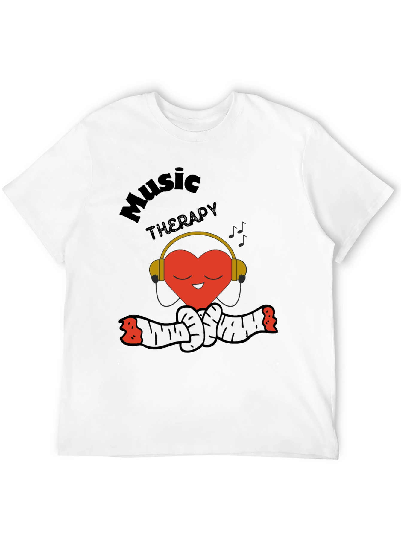 Music Therapy Heart Graphic Tee