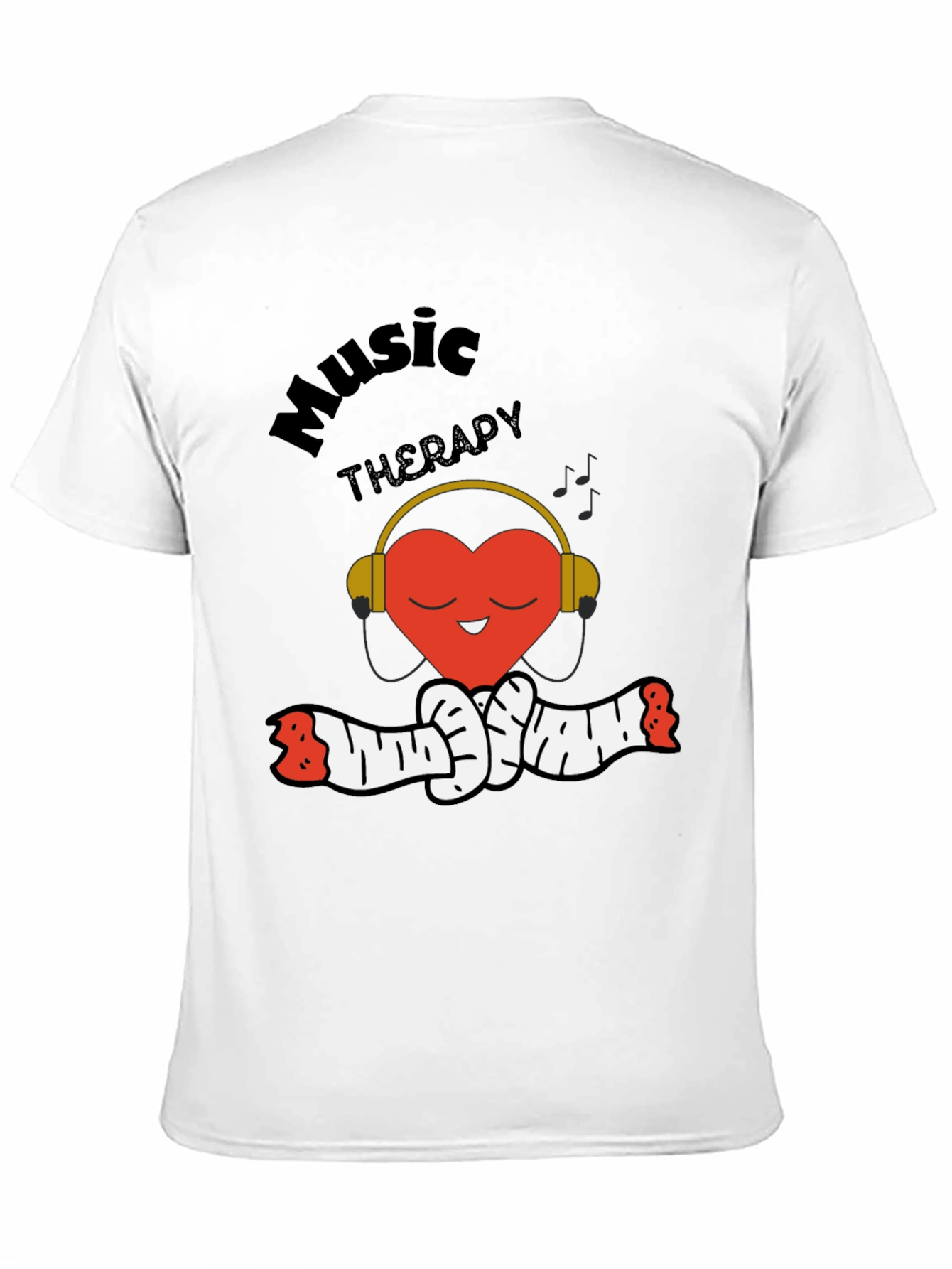 Music Therapy Heart Graphic Tee