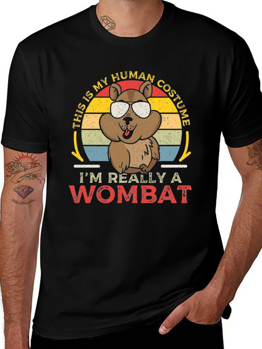 Human Costume Wombat Graphic Tee