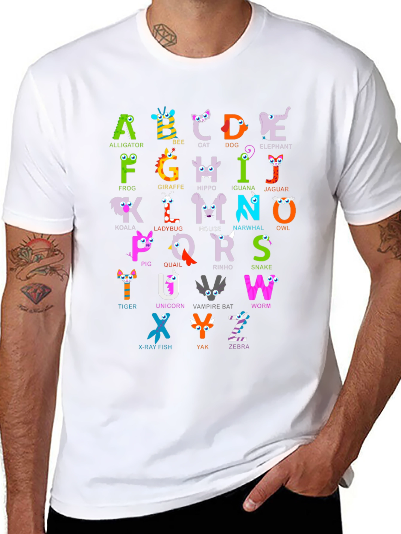 Alphabet Animal ABCs T-Shirt