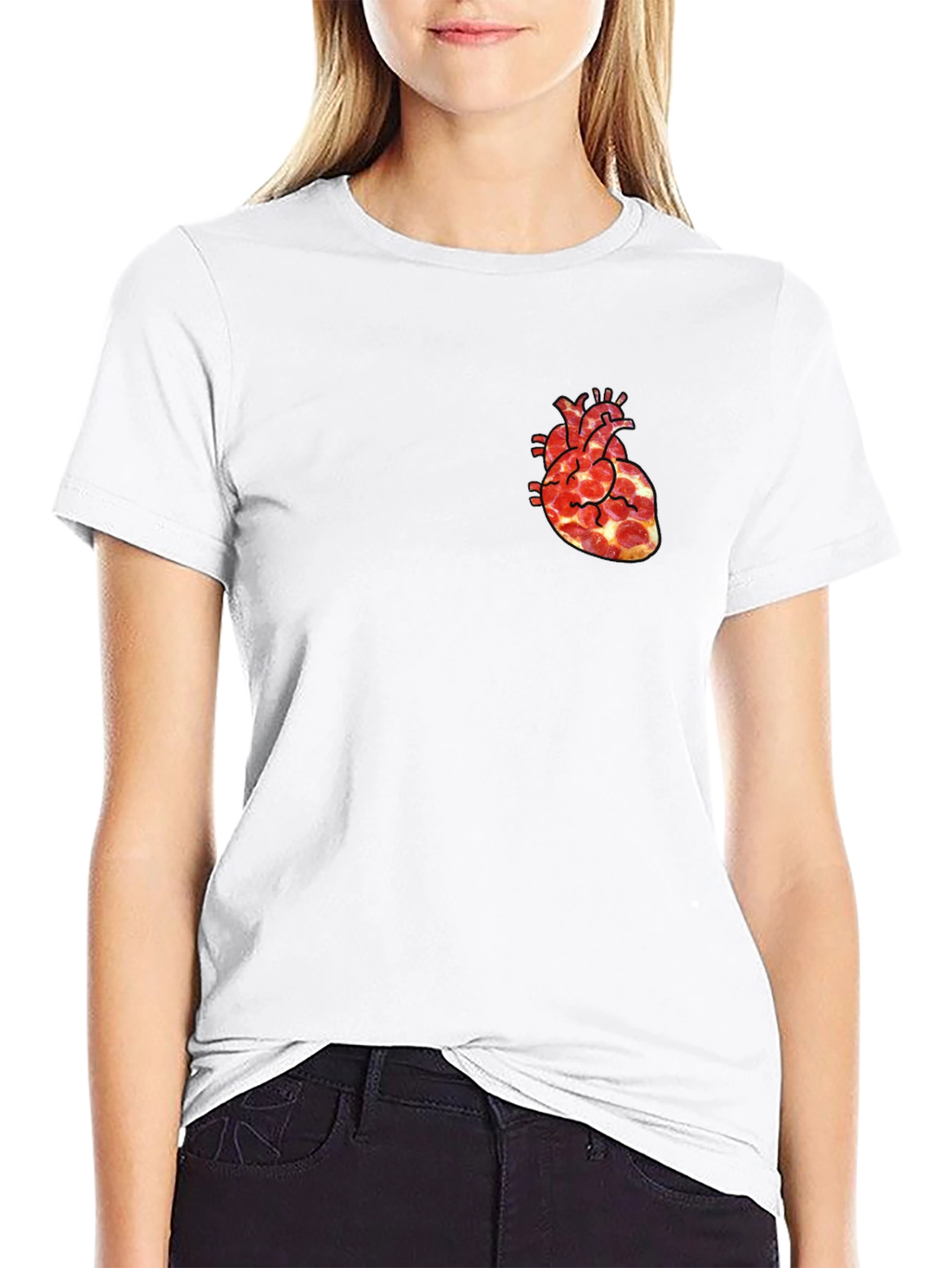 Pizza Heart Graphic Tee - Fun & Unique T-Shirt