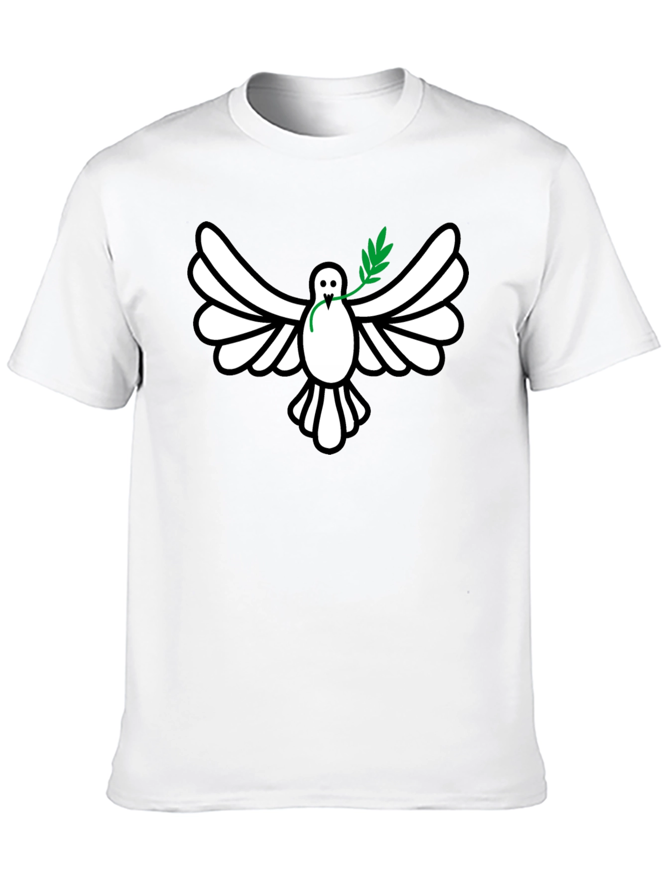 Peace Dove Graphic Tee - Stylish Black Shirt