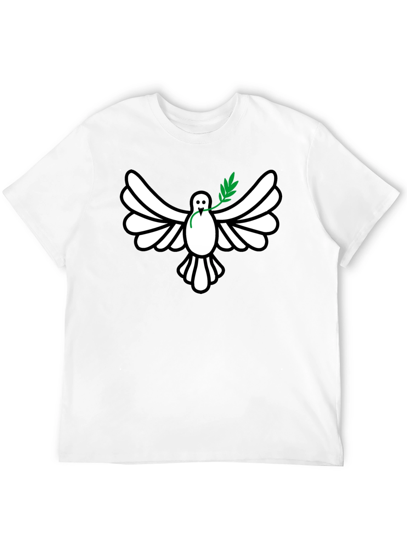 Peace Dove Graphic Tee - Stylish Black Shirt