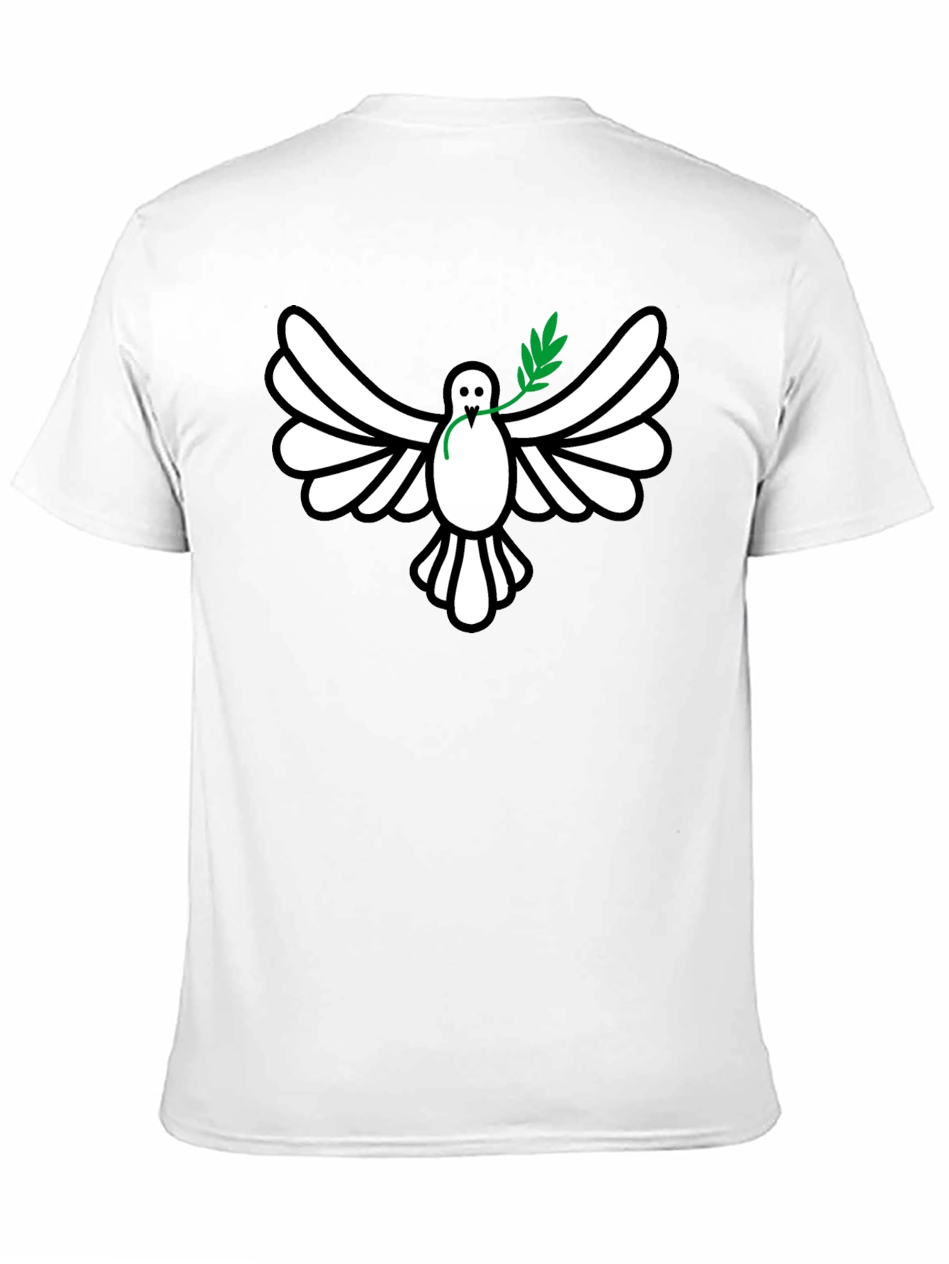 Peace Dove Graphic Tee - Stylish Black Shirt