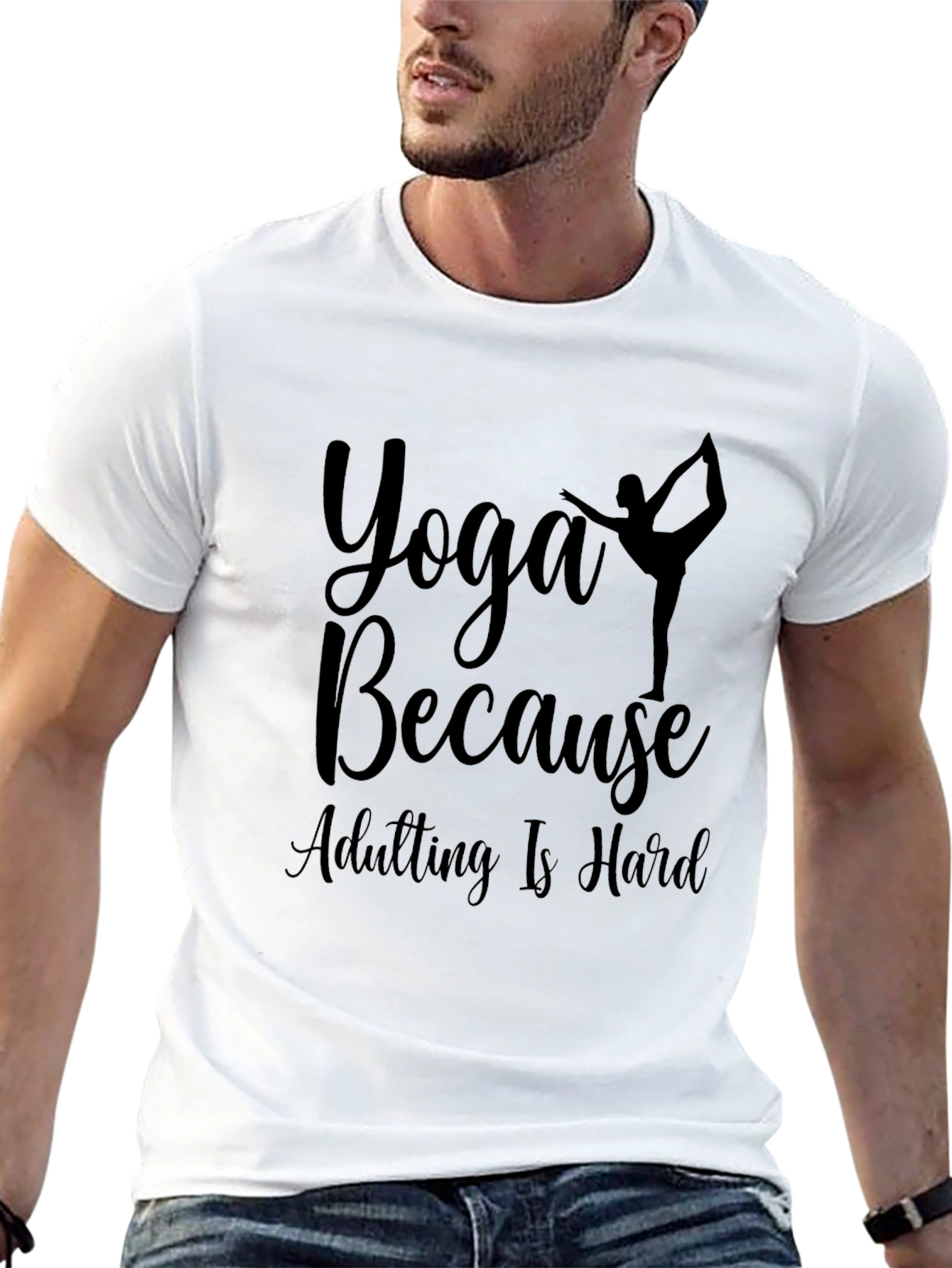 Yoga Because Adulting is Hard T-Shirt