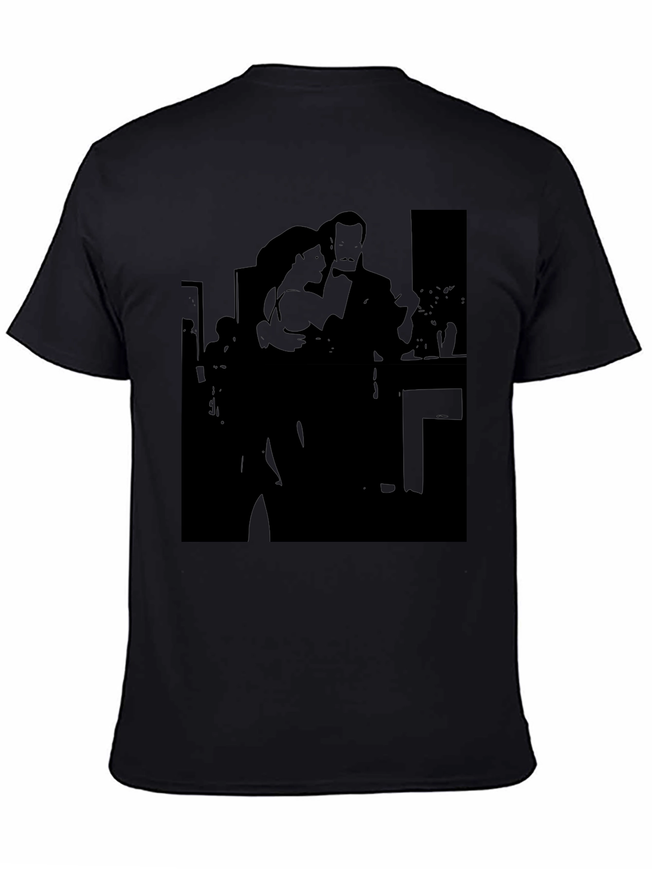 Tango Silhouette Graphic Tee - Classic Dance Lovers Shirt
