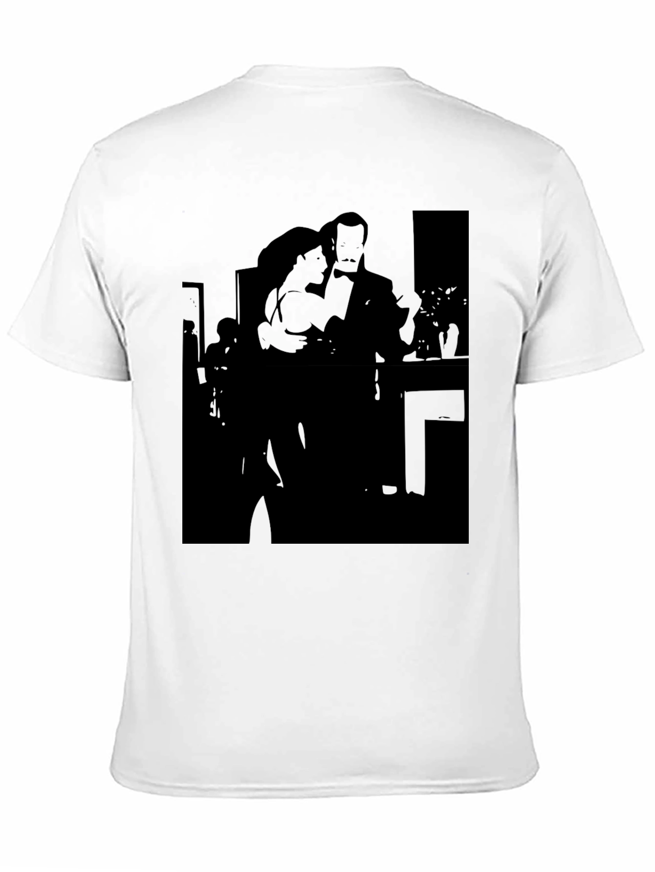 Tango Silhouette Graphic Tee - Classic Dance Lovers Shirt