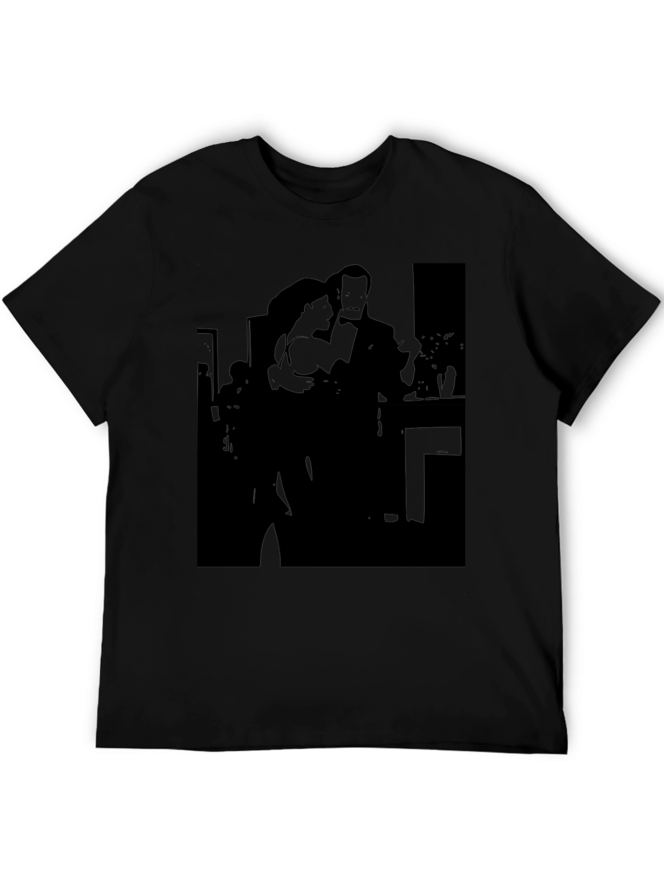 Tango Silhouette Graphic Tee - Classic Dance Lovers Shirt