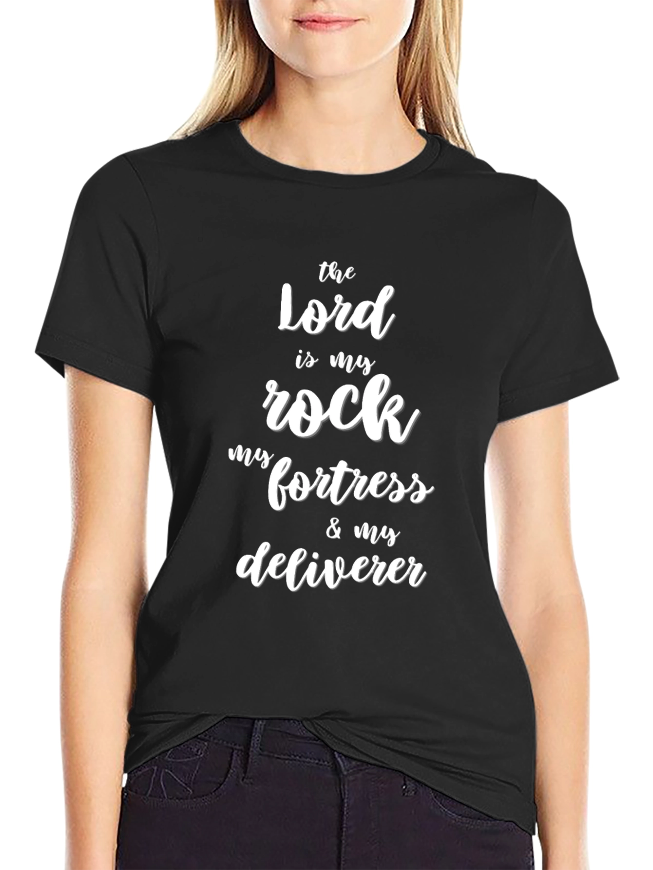 The Lord is My Rock Graphic Tee