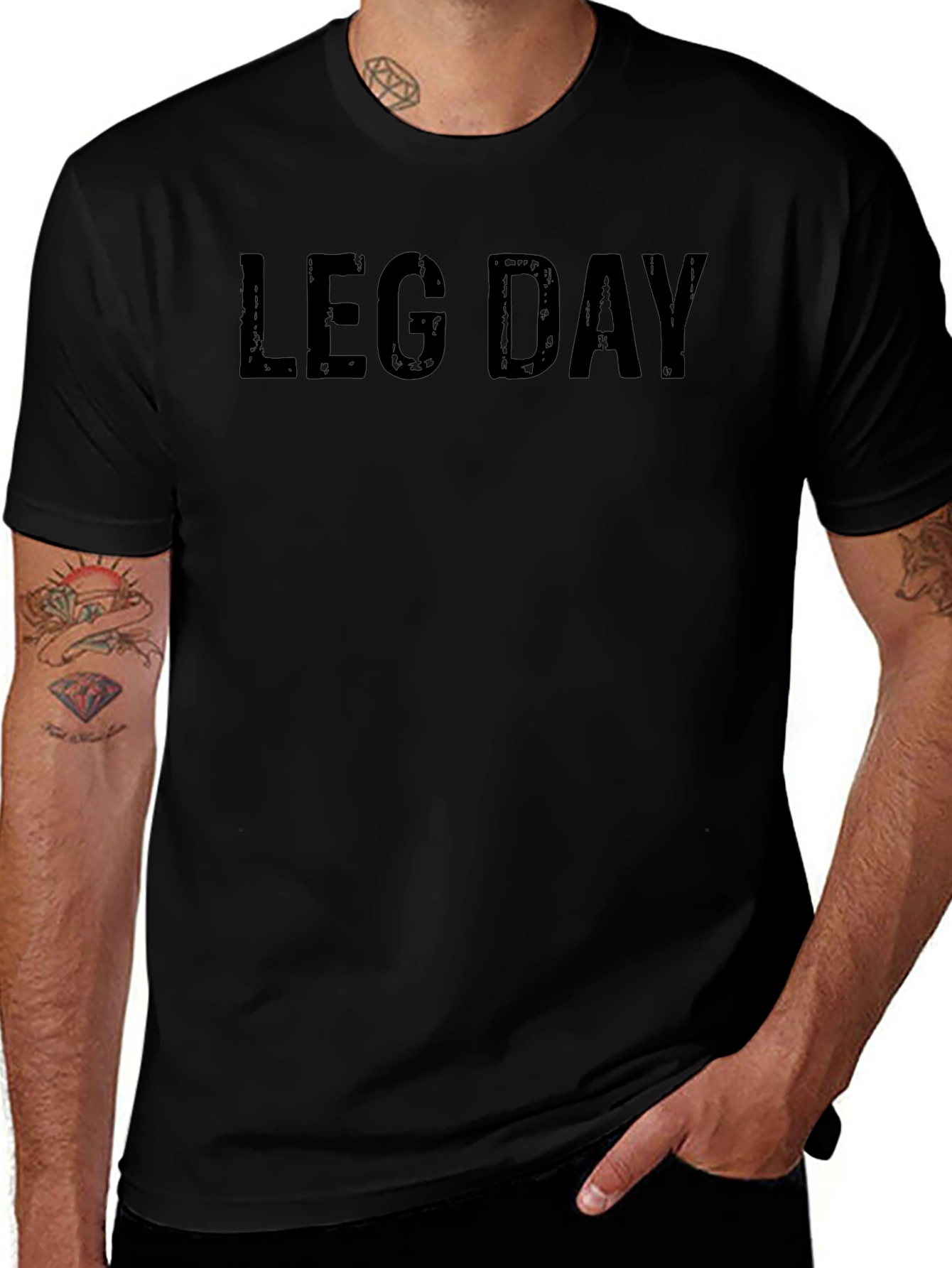Leg Day Graphic Tee - Mens Fitness Apparel