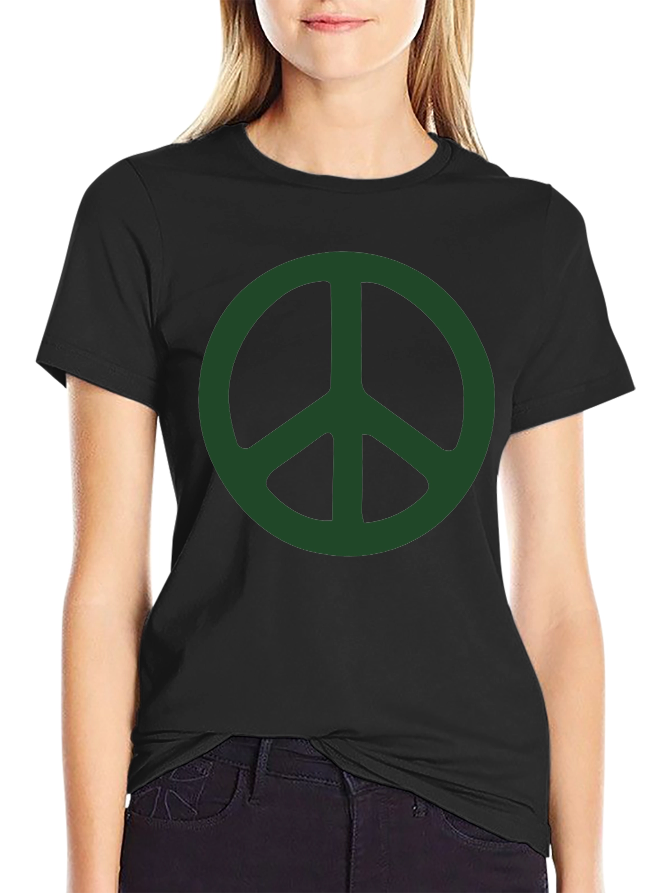 Peace Sign Graphic T-Shirt - Casual Style