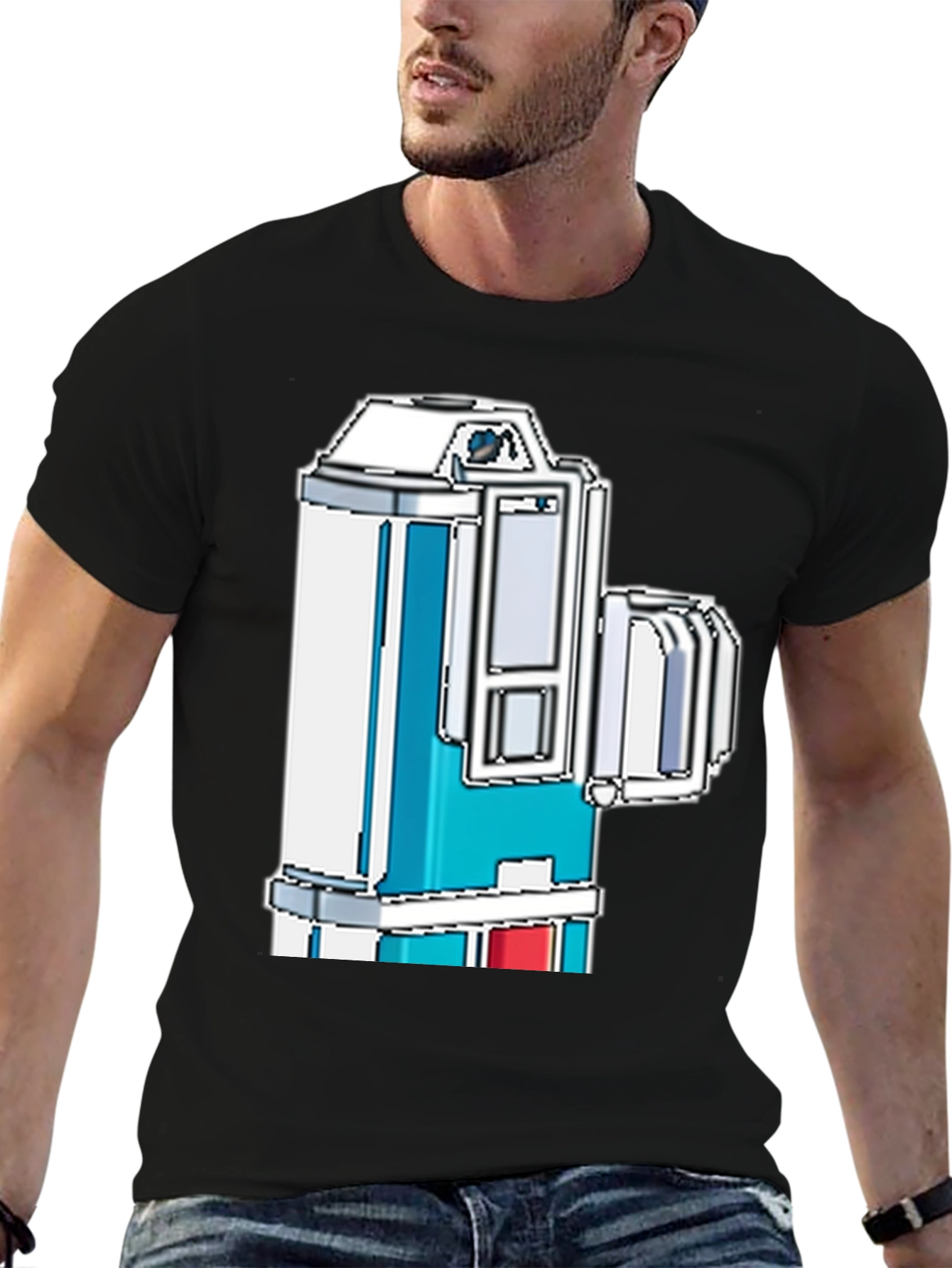 Retro 8-Bit Camera T-Shirt - Classic Gamer Style