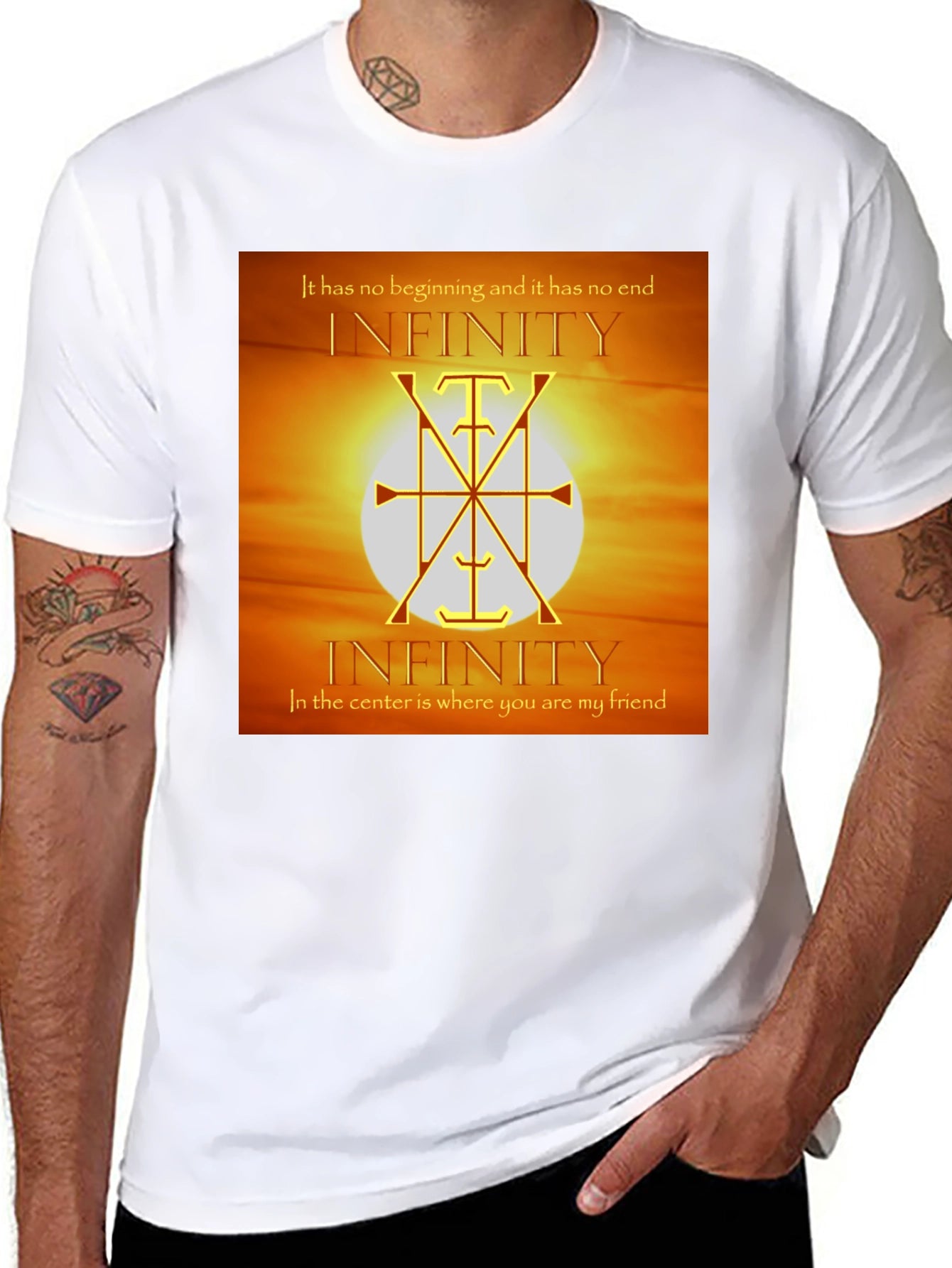 Infinity Symbol Graphic Tee - Unique Design