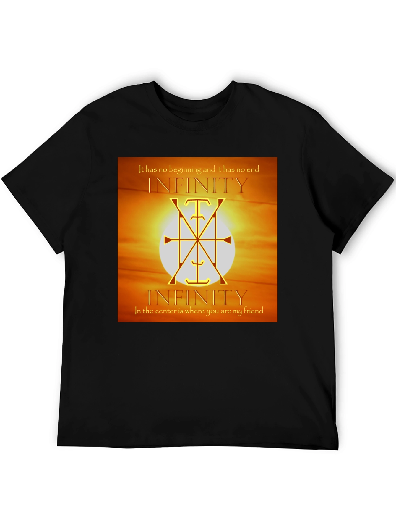 Infinity Symbol Graphic Tee - Unique Design