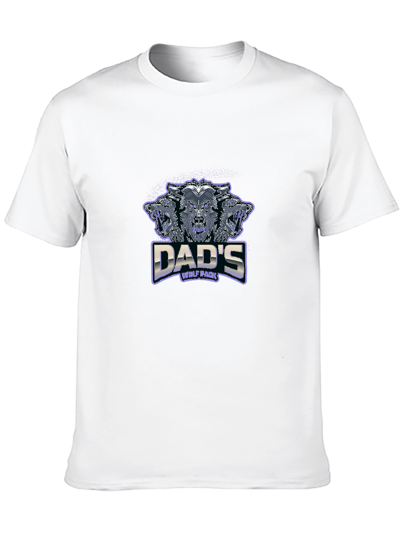 Dads Wolf Pack Black Graphic T-Shirt