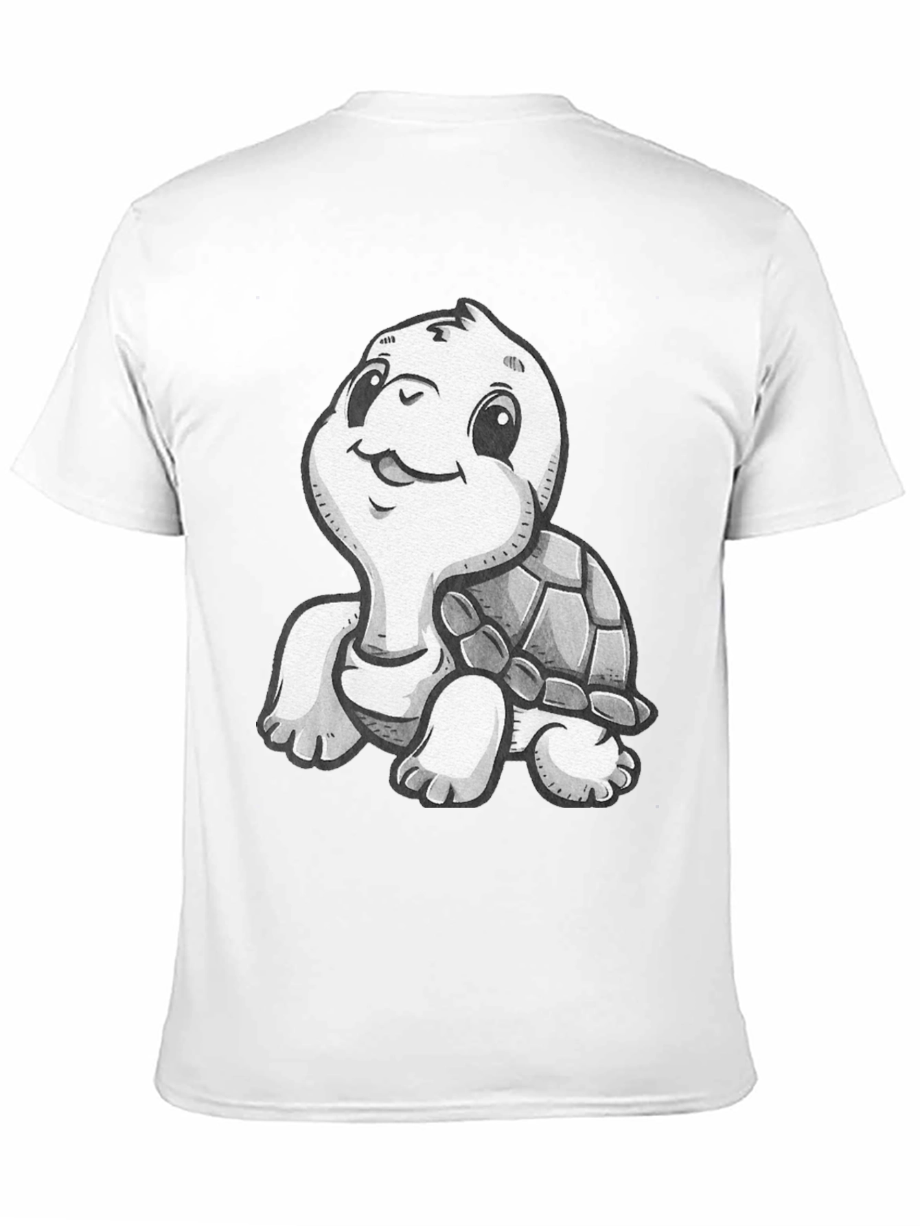 Cute Turtle Graphic T-Shirt - Black