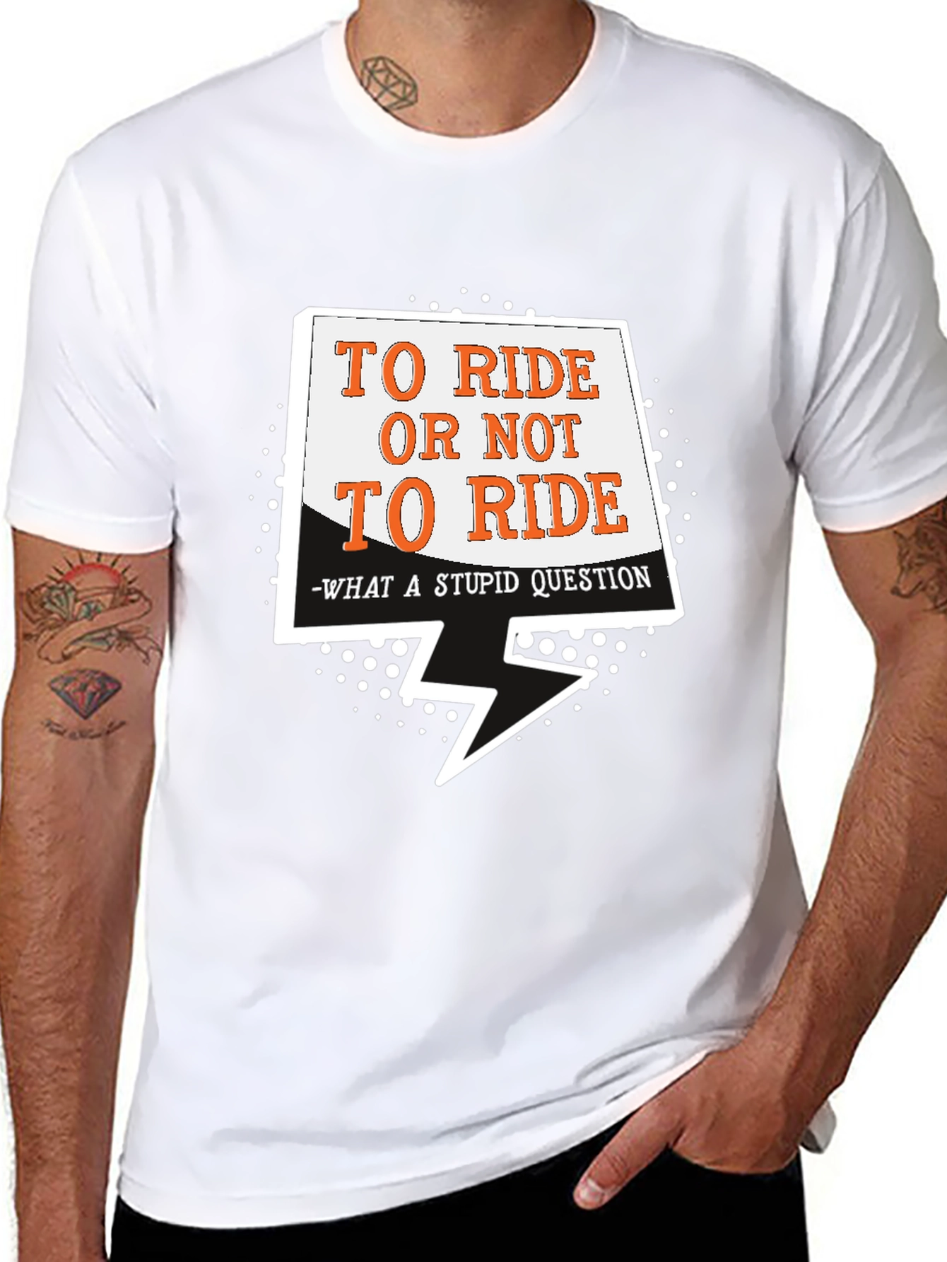 To Ride Or Not Graphic T-Shirt