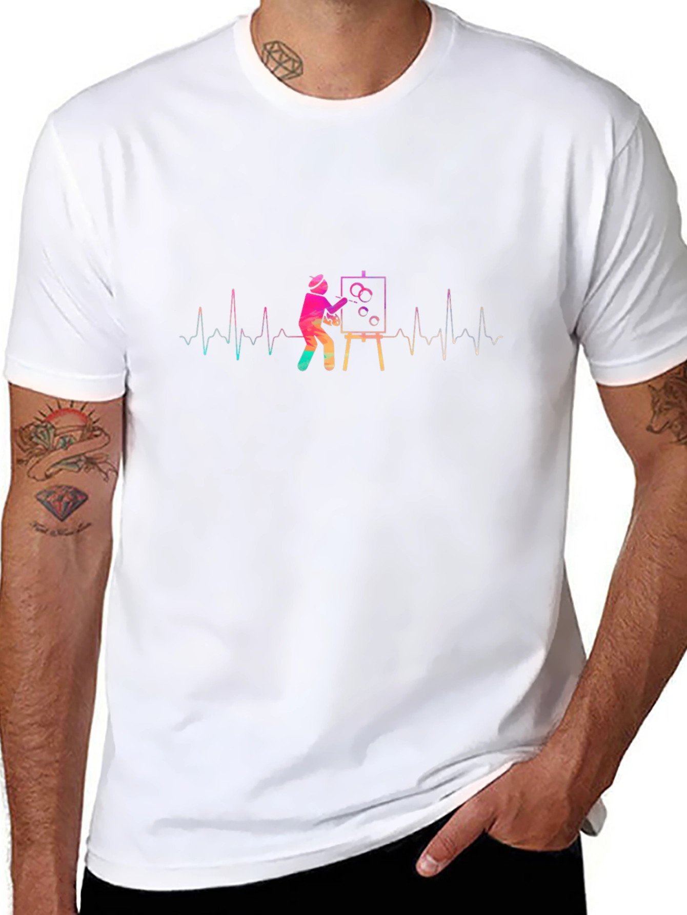 Artist Heartbeat Graphic Tee - Creative Expression