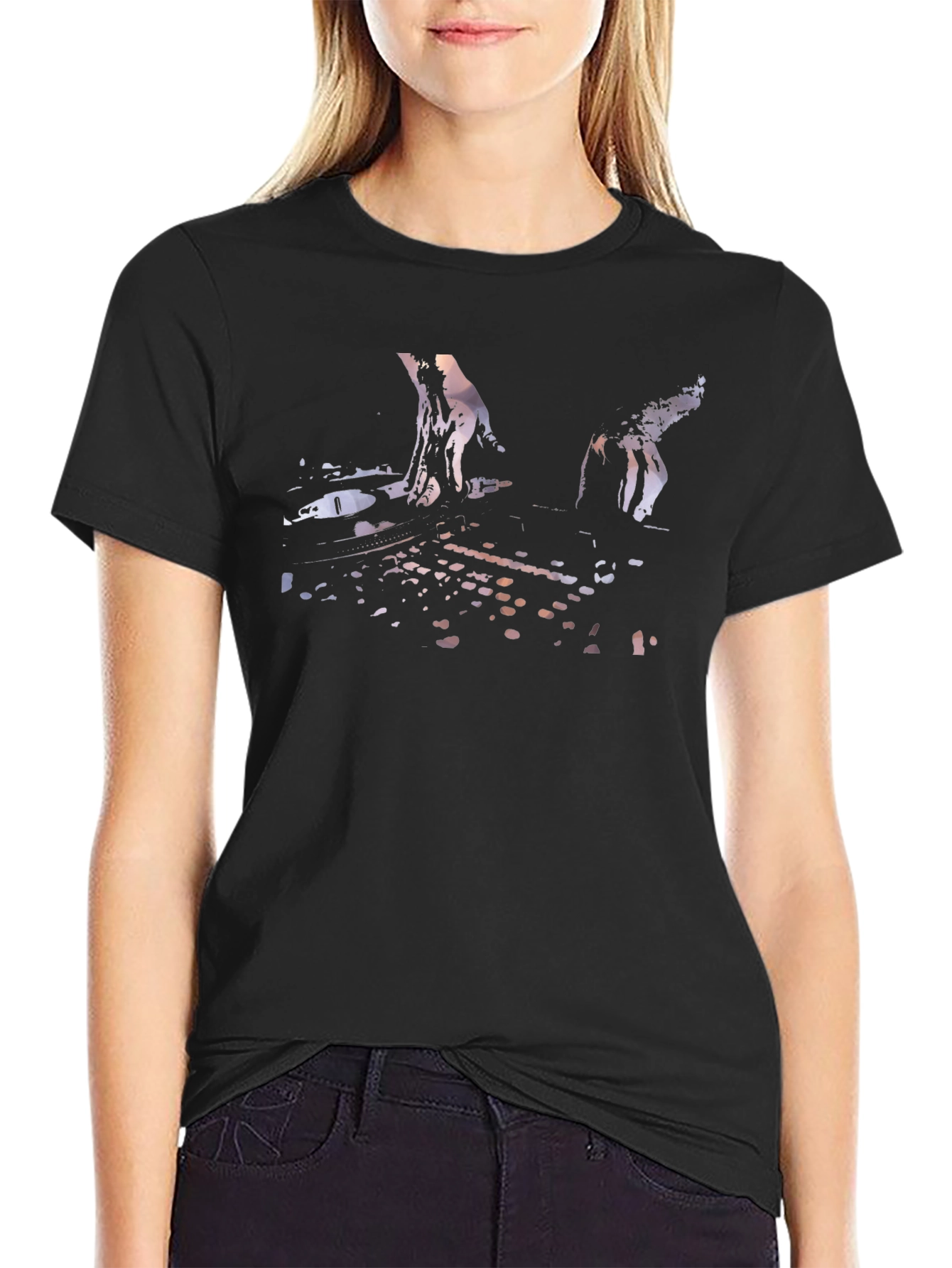 DJ Mixer Graphic Tee - Black