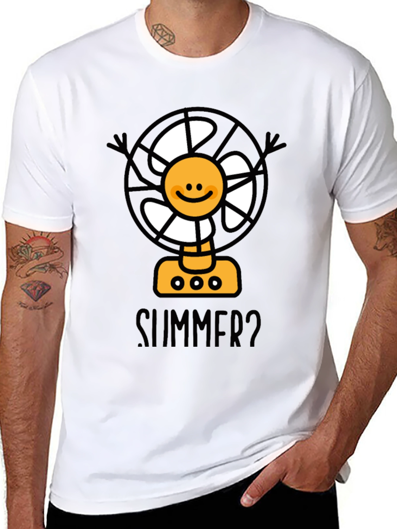 Summer Fan T-Shirt - Cool and Fun Design