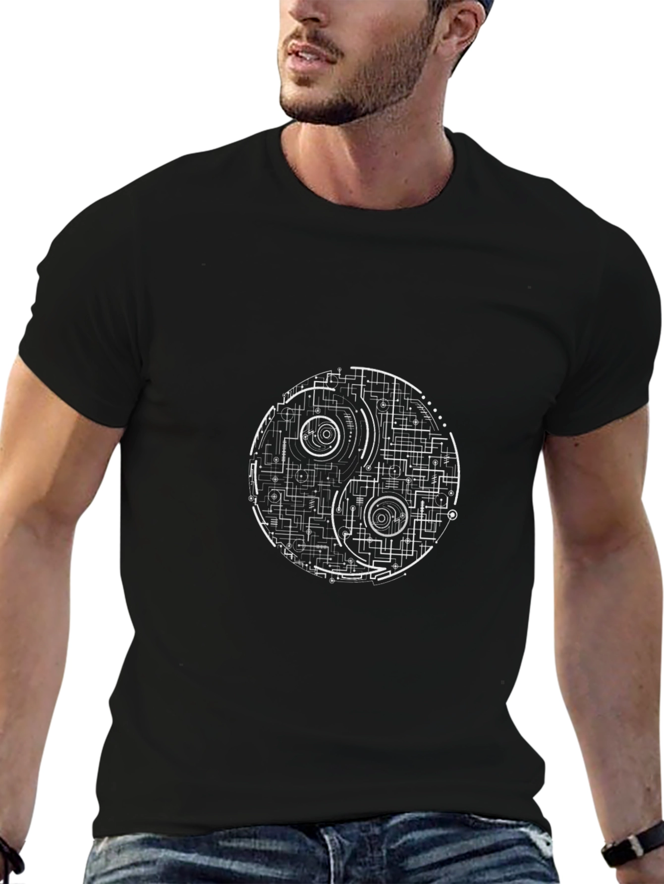 Yin Yang Death Star Graphic Tee