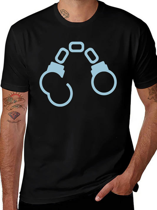 Handcuffs Graphic T-Shirt - Black