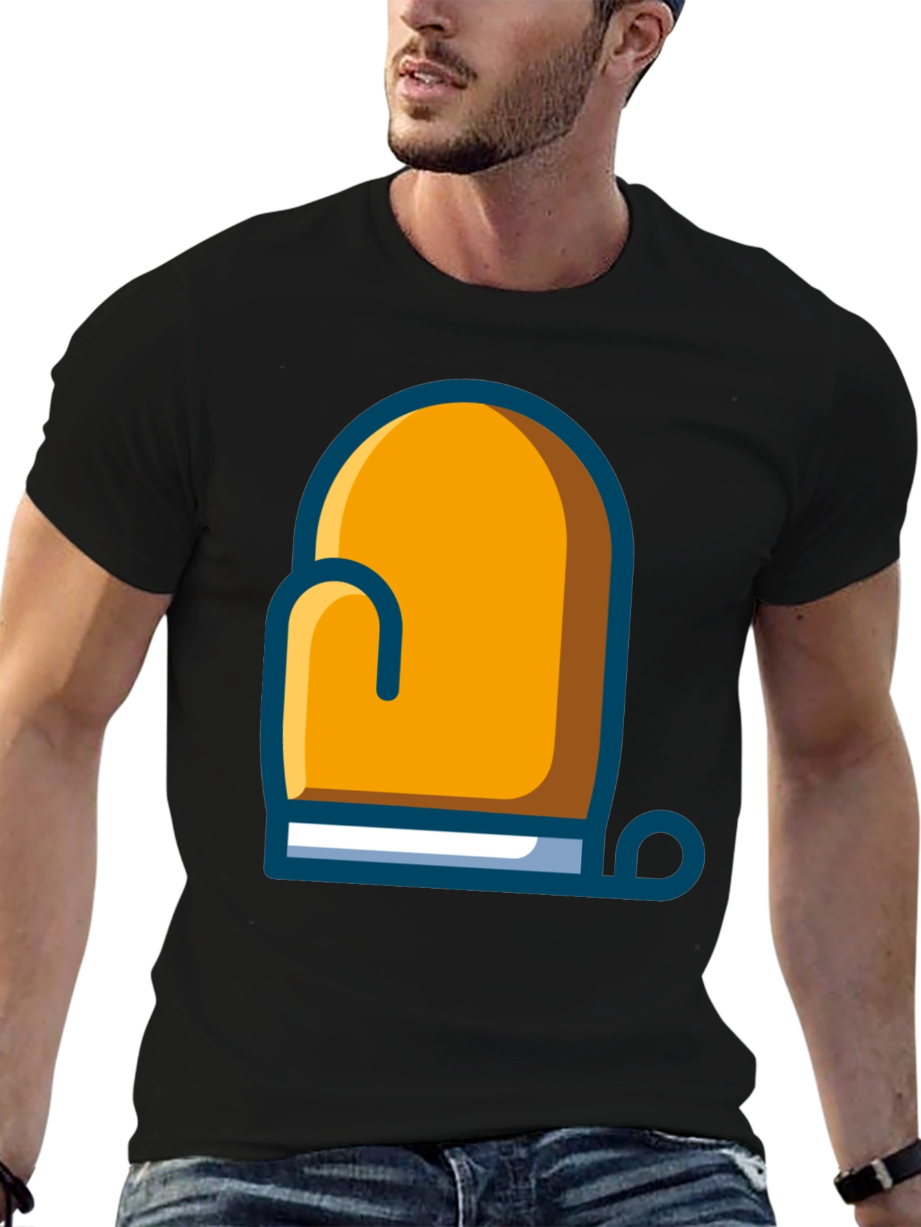 Chefs Oven Mitt Graphic Tee - Black