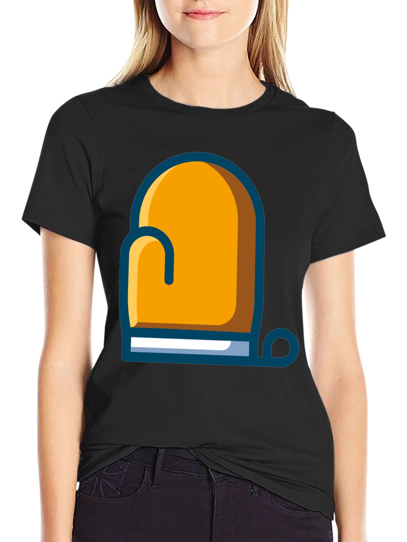 Chefs Oven Mitt Graphic Tee - Black