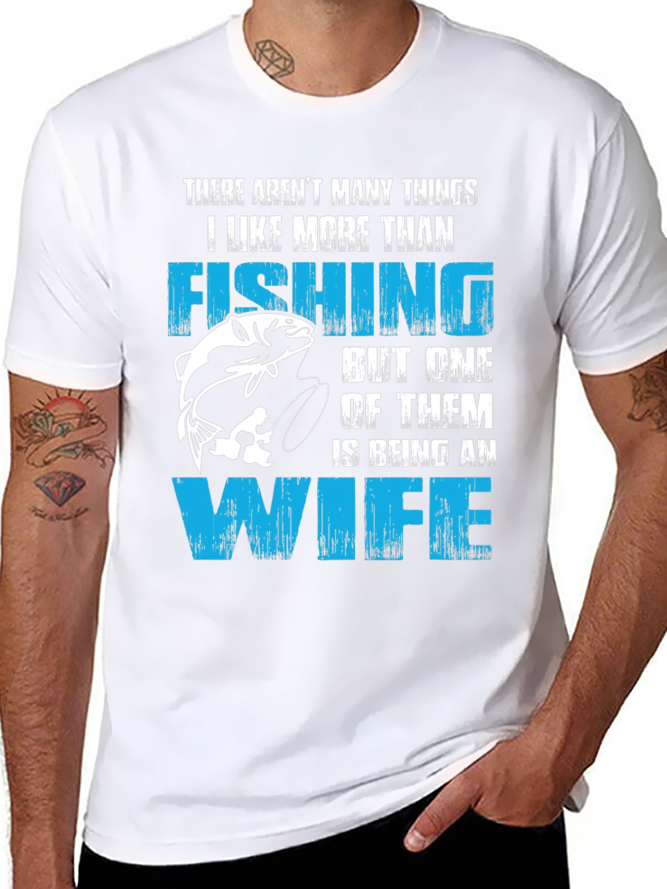 Fishing Wife T-Shirt Funny Gift For Fisherman