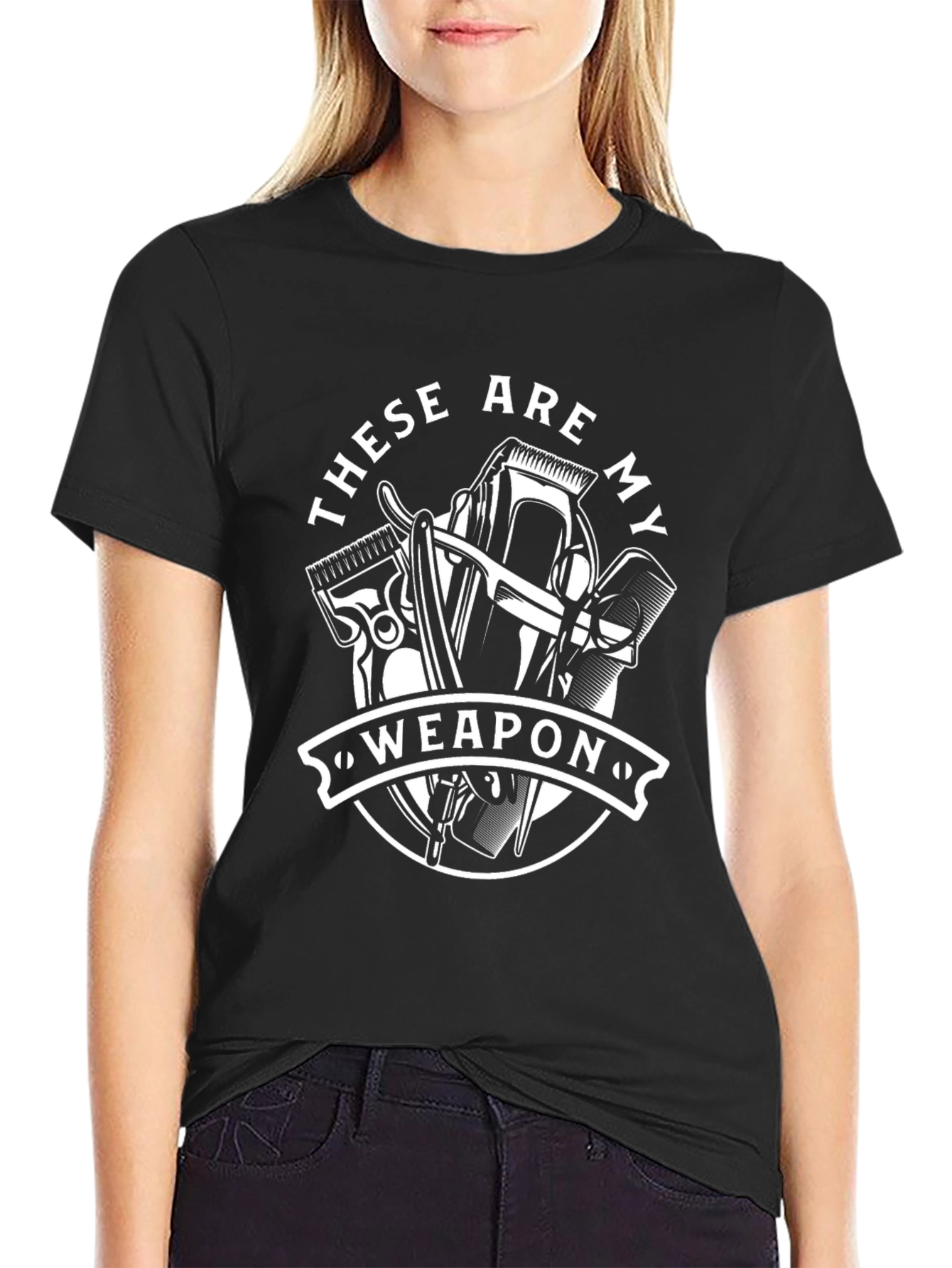 Barbers Weapon Graphic T-Shirt