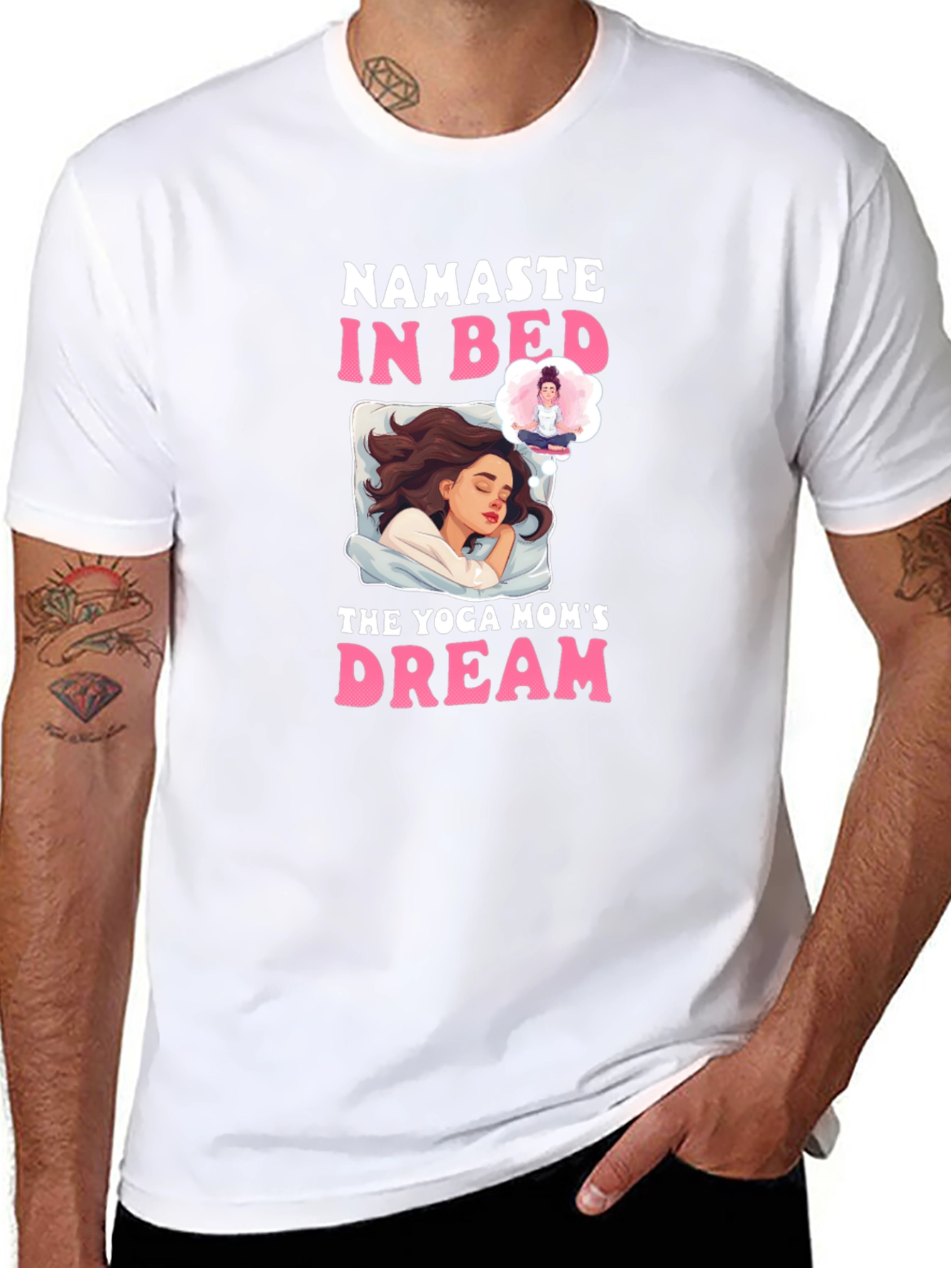 Namaste In Bed Yoga Moms Dream T-Shirt