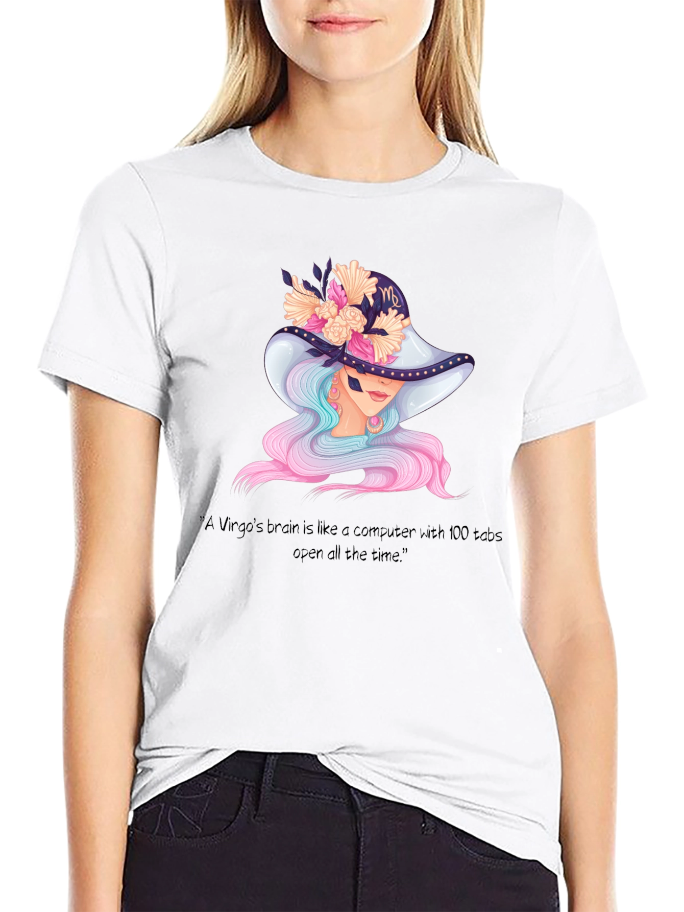 Virgo Brain T-Shirt - Zodiac Sign Apparel