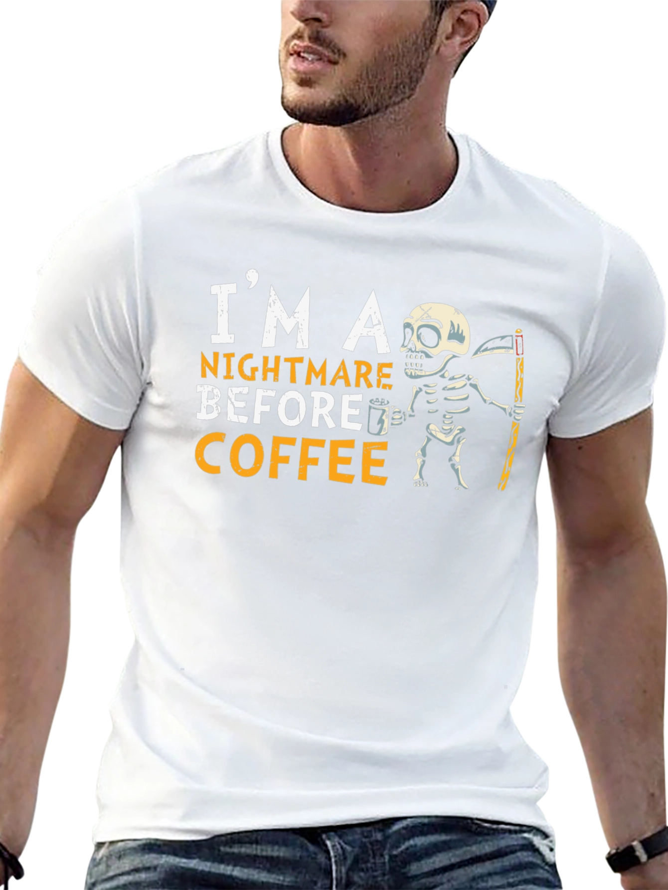 Nightmare Before Coffee Skeleton T-Shirt