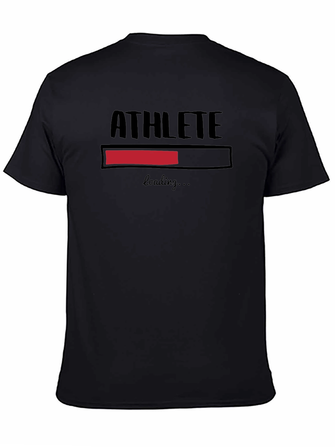 Athlete Loading Graphic T-Shirt - Black