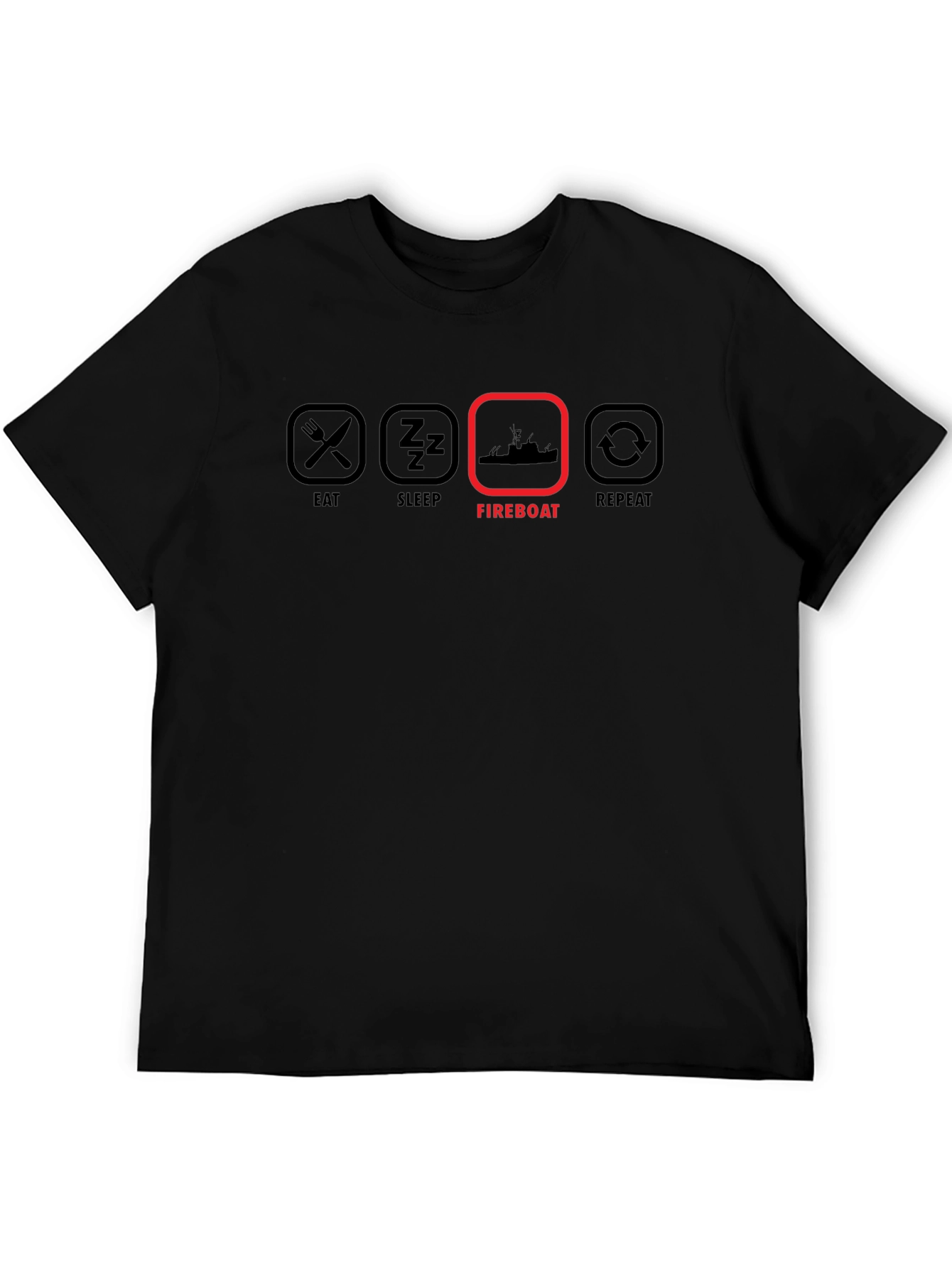 Eat Sleep Fireboat Repeat T-Shirt