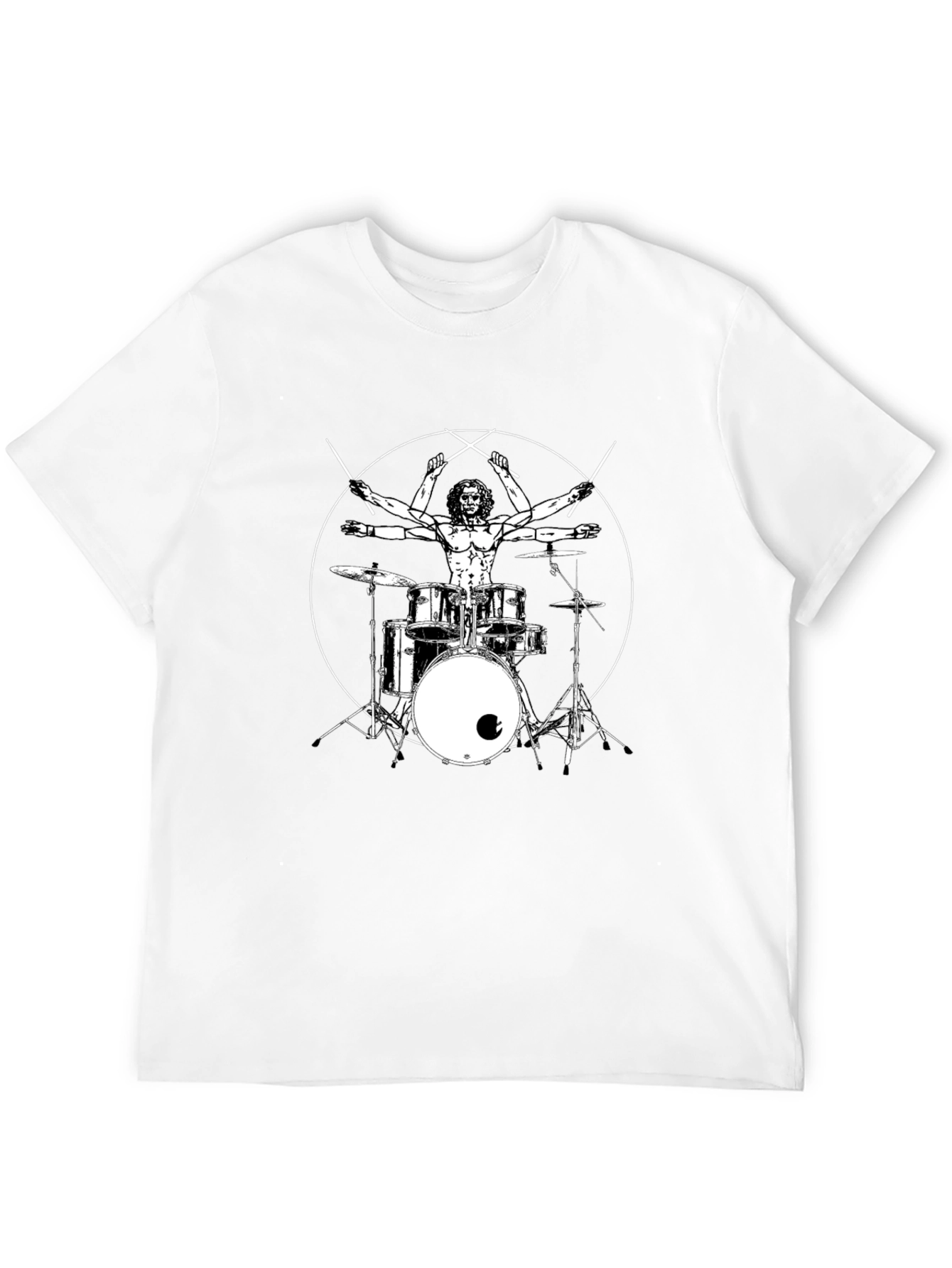 Drummer Anatomy Black T-Shirt