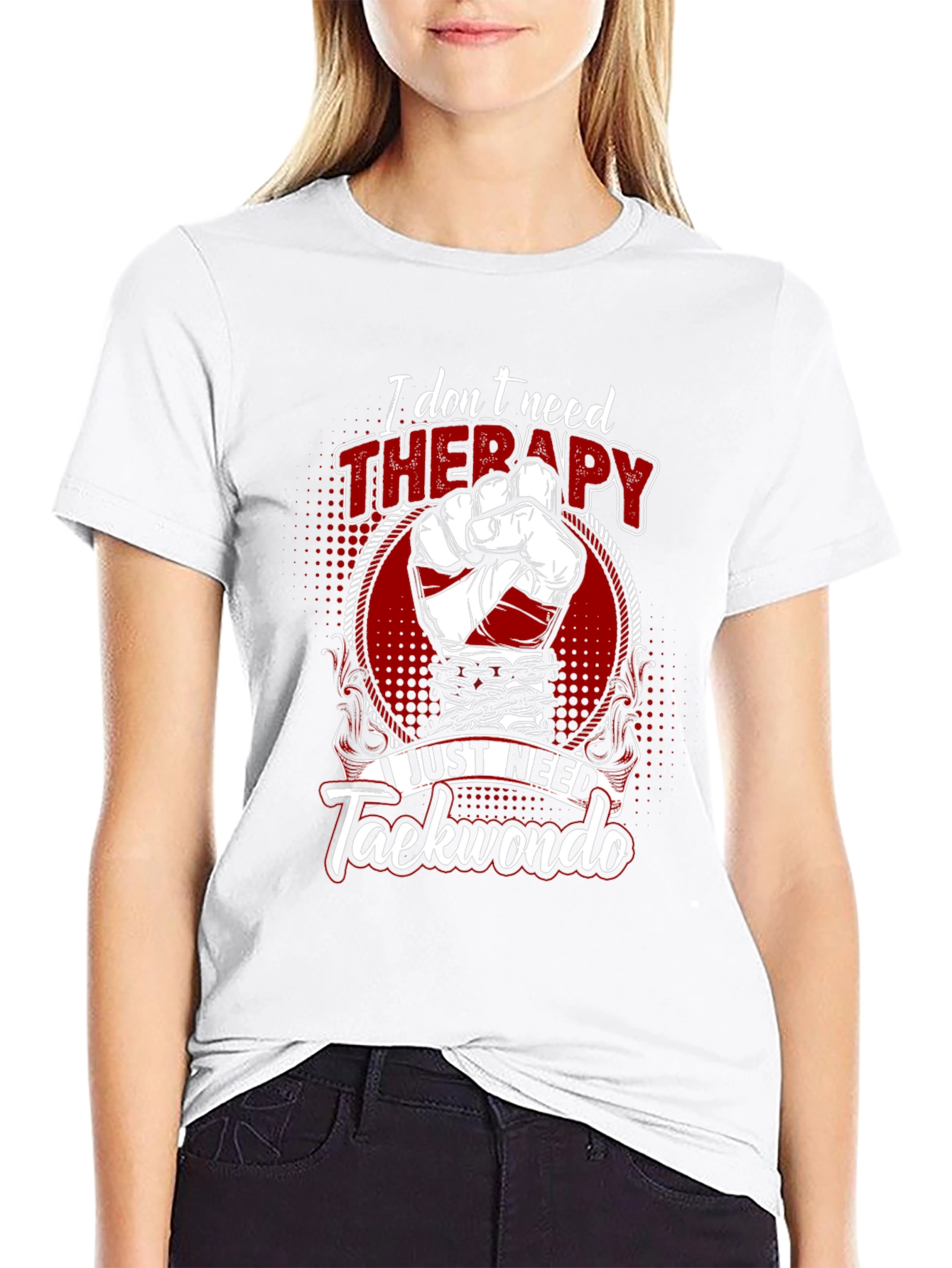 Taekwondo Therapy Graphic Tee - Martial Arts Shirt