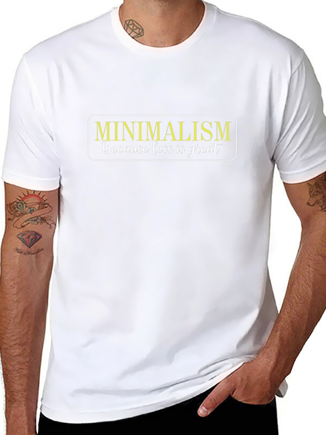 Minimalism Graphic T-Shirt - Less is Great Tee