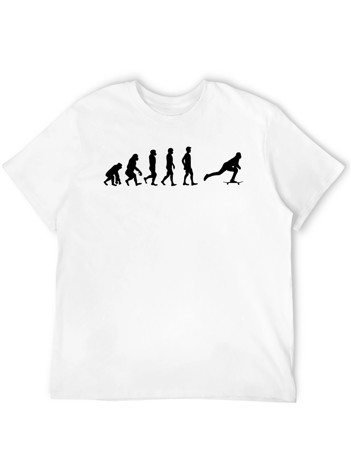 Evolution of Skateboarding Black T-Shirt