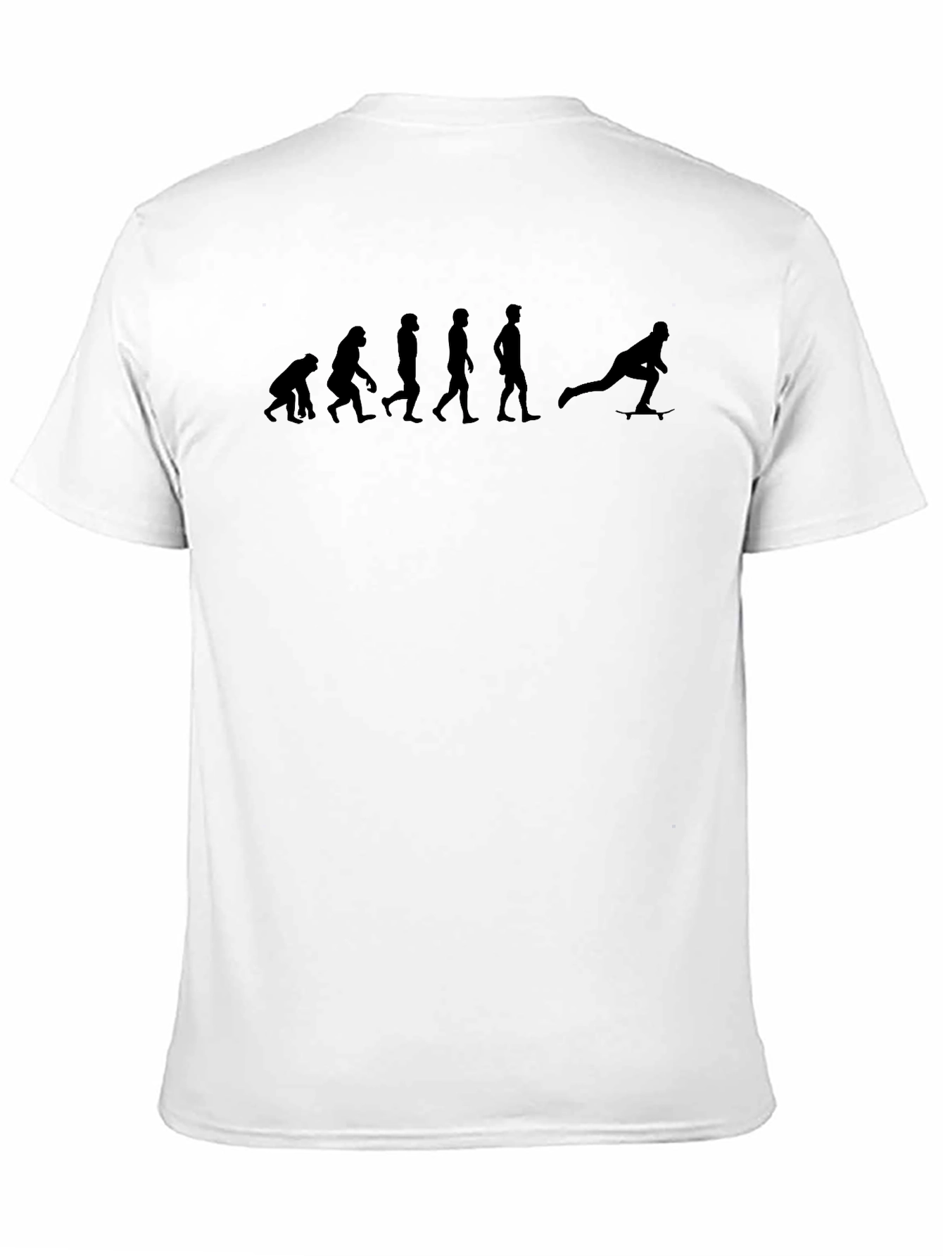 Evolution of Skateboarding Black T-Shirt