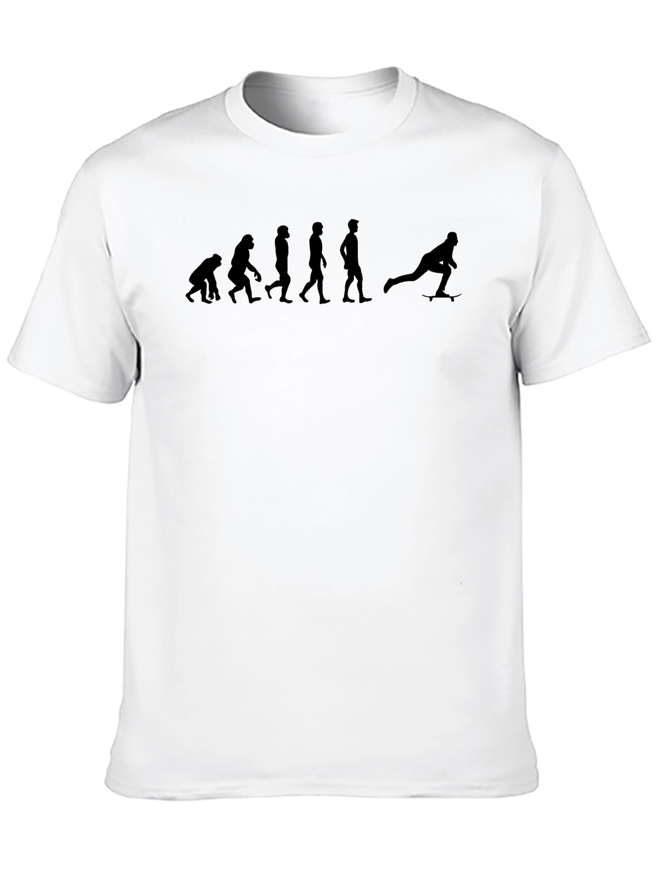 Evolution of Skateboarding Black T-Shirt