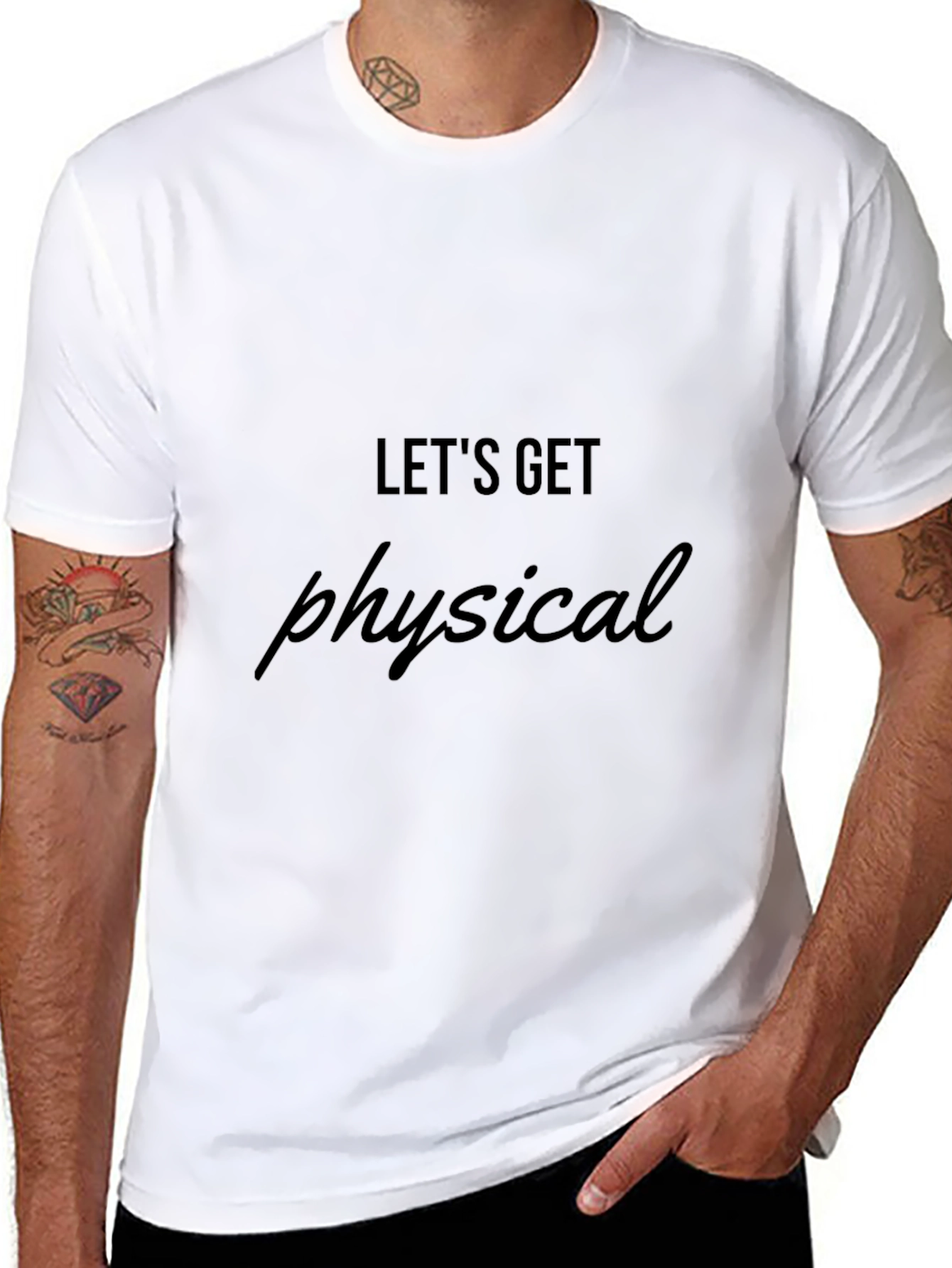 Lets Get Physical Graphic Tee - Black