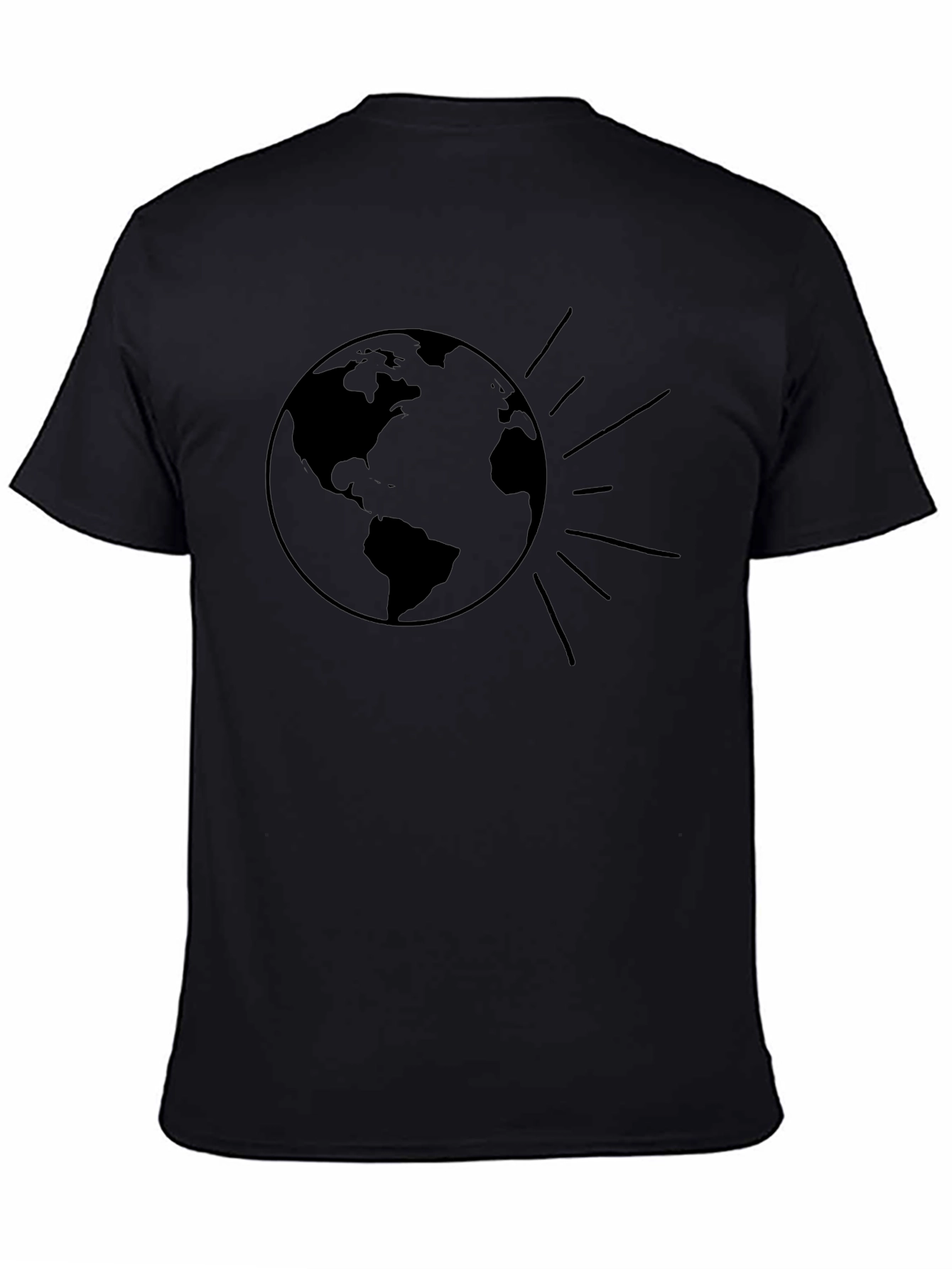 Earth Graphic Tee - Unisex Black T-Shirt