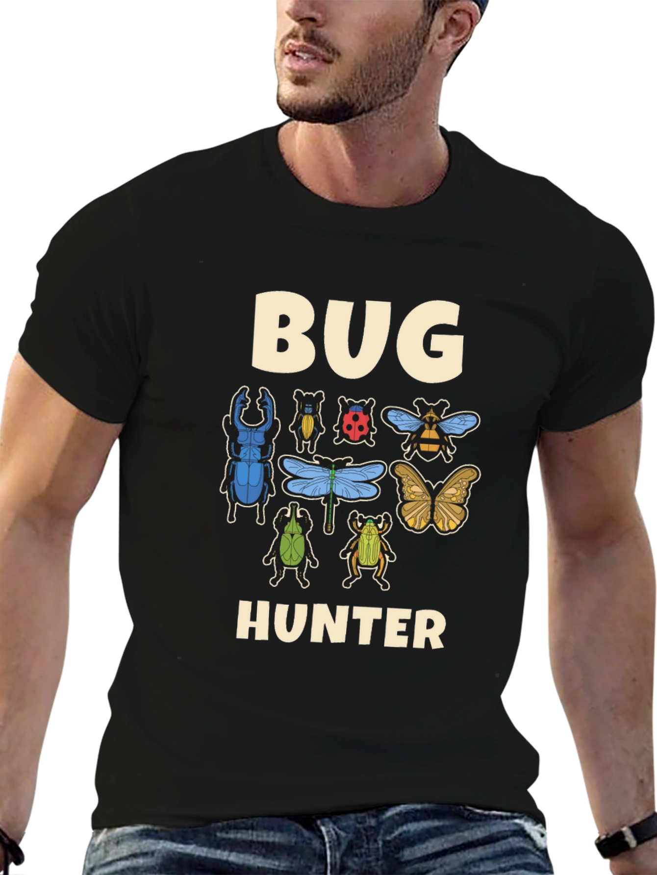 Bug Hunter Graphic Tee - Entomologist Shirt