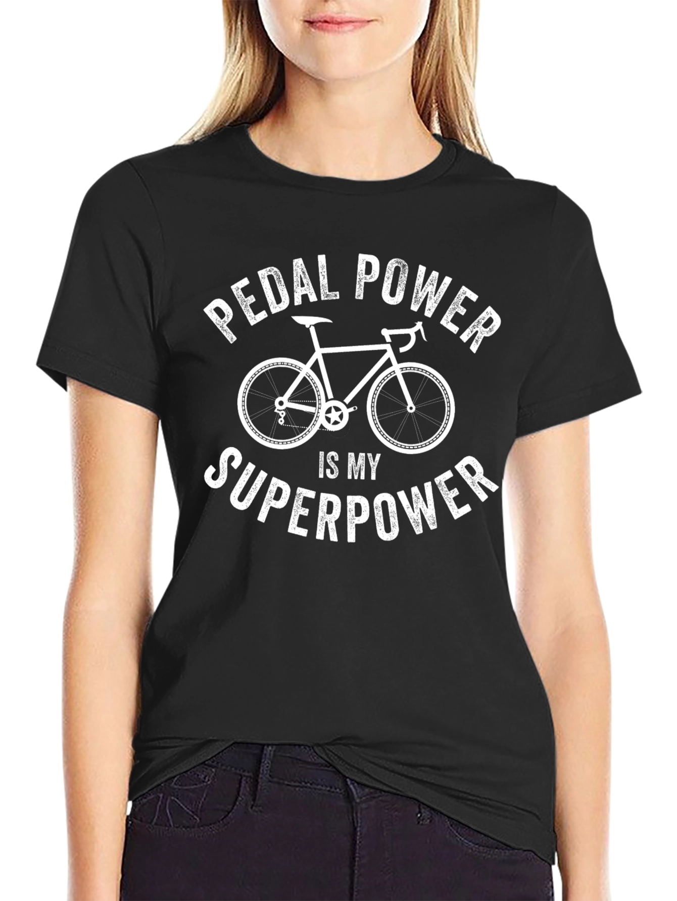 Pedal Power Superpower T-Shirt - Cyclist Apparel