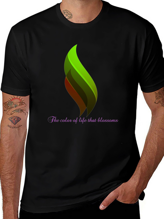 Artistic Flame Graphic Tee - Color of Life