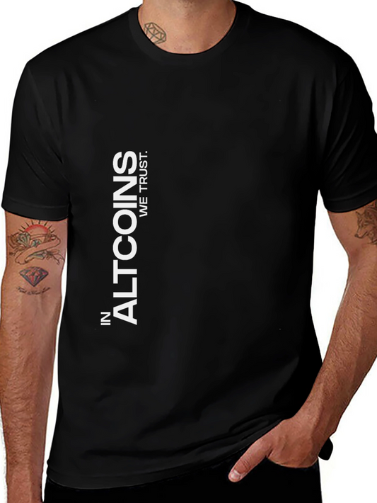 In Altcoins We Trust Black T-Shirt